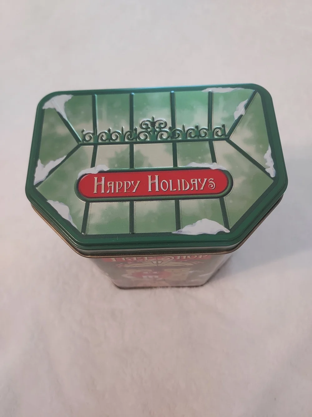 Vintage 2000 M&M'S Christmas Village Collectible Tree Shop Tin Limited Edition